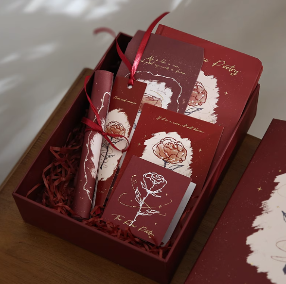 MR.PAPER The Rose Poetry Series Exquisite Notebook Gift Box 纸先生 玫瑰史诗系列 玫瑰期许精装本礼盒