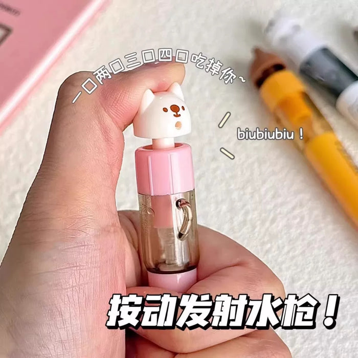 MURA M-6826 Puppy Series Squirt Gun Gel Ink Pen - Black Ink 0.5mm慕乐小狗扭扭水枪笔 旋转出芯 ST尖速干 黑笔0.5MM