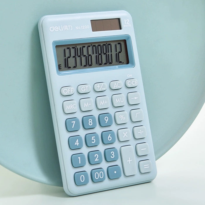 DELI Portable Calculator 得力便携型计算器 蓝色