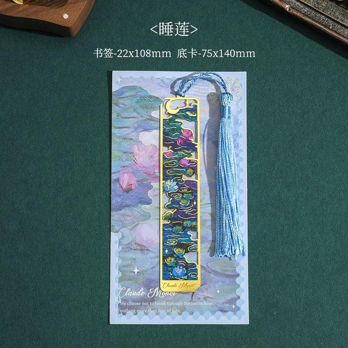 Artistic Metal Bookmark 繁花掠影 金属书签：睡莲