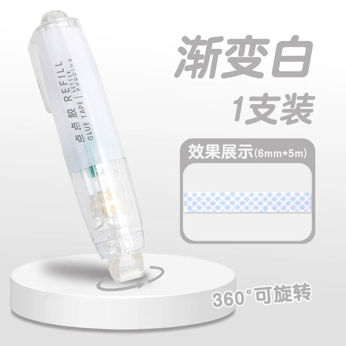 CHANGLI GT-A575RE Glue Tape White 点点胶 按动可替换 渐变白