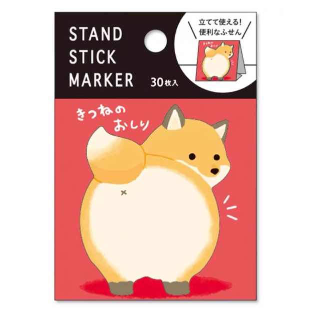 MIND WAVE Stand Stick Marker - Fox 日式和风造型便利贴 狐狸