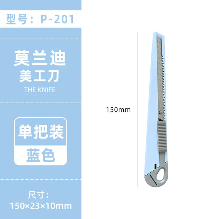 Morandi Tones Mini Cutter Random Color ins莫兰迪手工壁纸刀裁纸刀小刀小号迷你工具刀快递刀美工刀美术刀 颜色随机