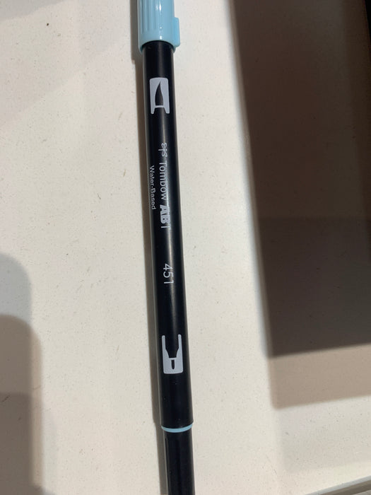 Tombow Dual Brush Pen Art Marker, 451 - Sky Blue, 1-Pack