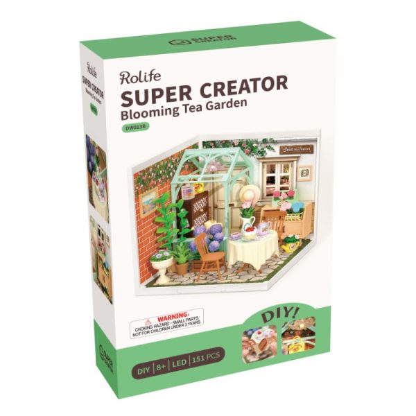 ROLIFE Blooming Tea Garden DW013若来DIY手工拼装模型 花间小憩 花园