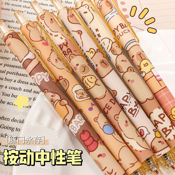 Capybara-themed Gel Pen 卡皮巴拉按动中性笔