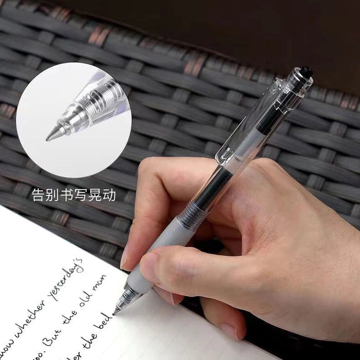 KACO KEYBO GEL INK PEN - Black 0.5mm凯宝简约透明笔杆按动中性笔 黑色0.5mm