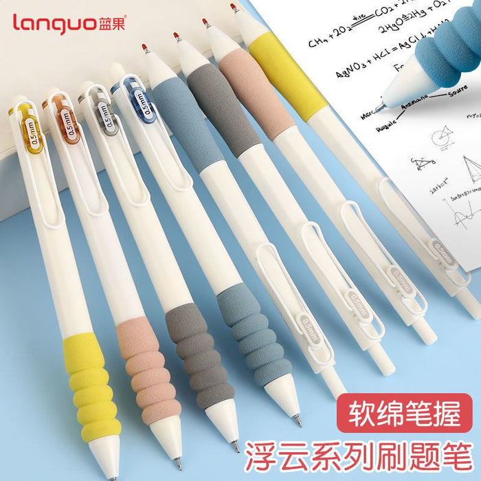 LANGUO Gel Ink Pen蓝果浮云系列软绵笔握刷题笔
