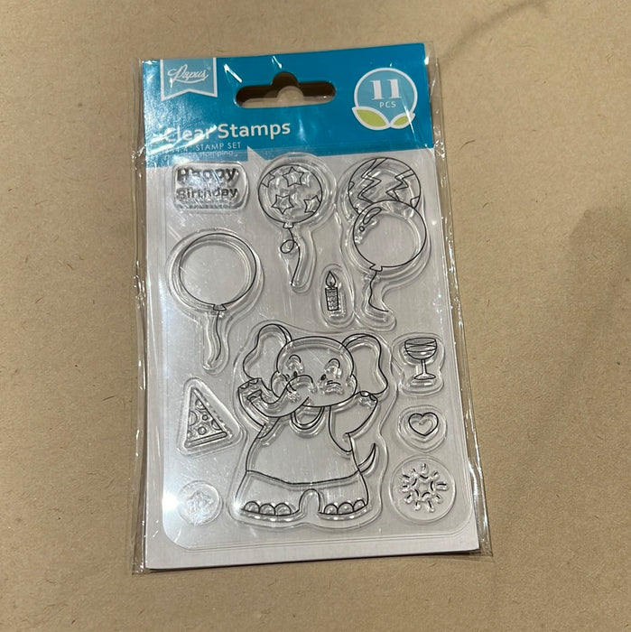 PAPUS Clear Stamps 透明图章 生日派对