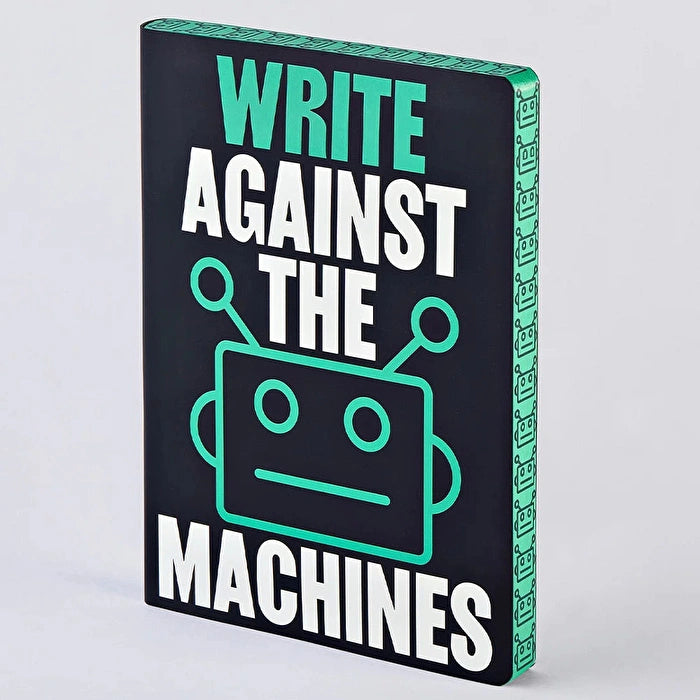 Nuuna Graphic L - Write Against The Machines Notebook - 165x220mm,256 Pages 德国NUUNA Graphic系列“人工编程”大号笔记本