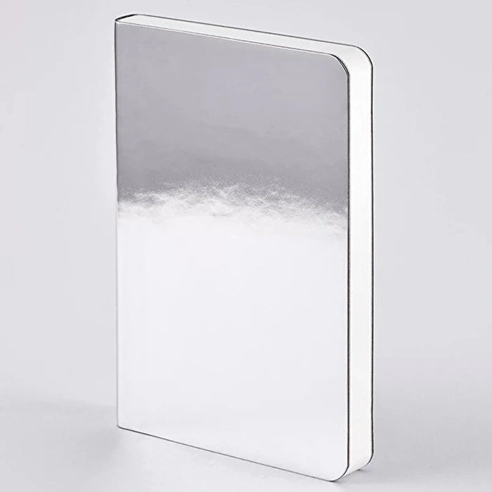 Nuuna Shiny Starlet S - Silver - 108x150mm,176 Pages 德国NUUNA Shiny Starlet系列亮面银色 小号笔记本