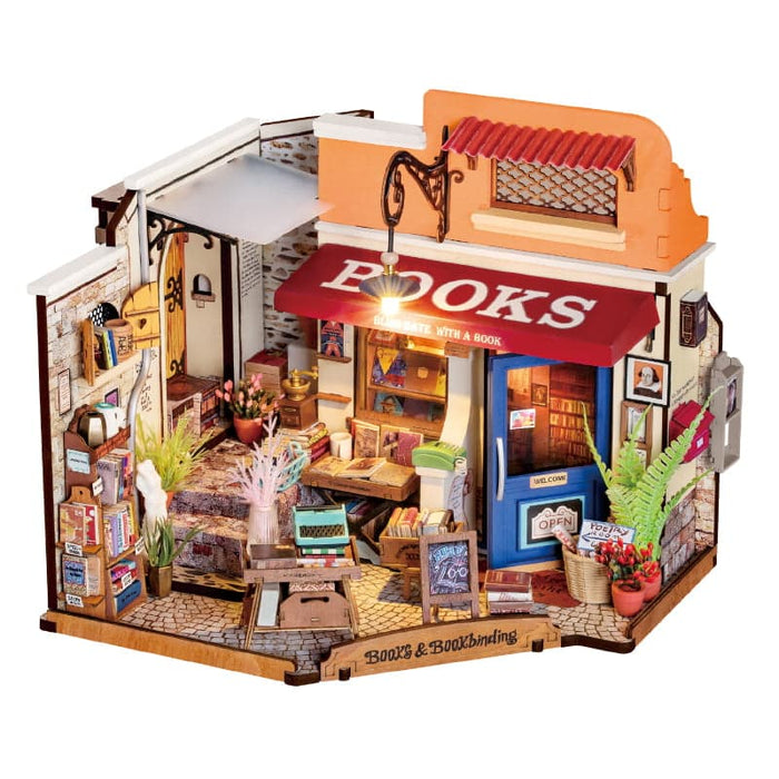 ROLIFE DIY MINIATURE HOUSE - Corner Bookstore DG164 若来DIY手工拼装模型 转角书店