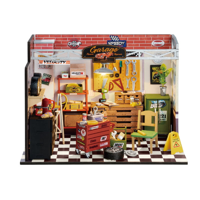 ROLIFE DIY MINIATURE HOUSE - Garage Workshop DG165 若来DIY小屋手工拼装模型 车库工作间