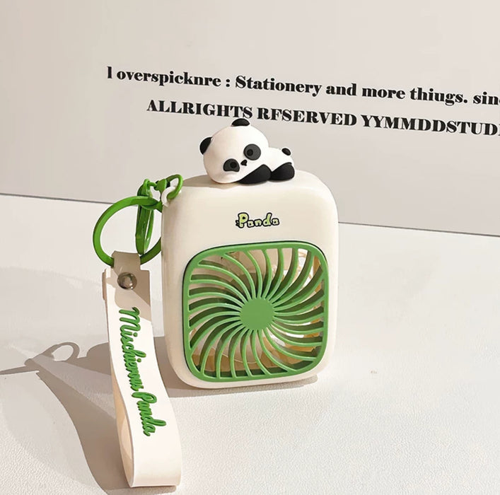 Portable Fan 可爱便携小风扇 钥匙扣挂件迷你USB 熊猫