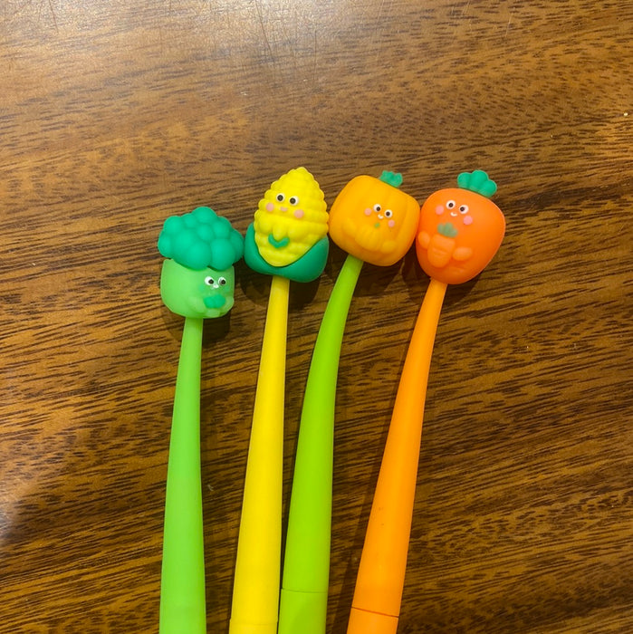 Vegetable  Style Gravity-Activated Pen 蔬菜摇摇笔 0.5黑色 颜色随机
