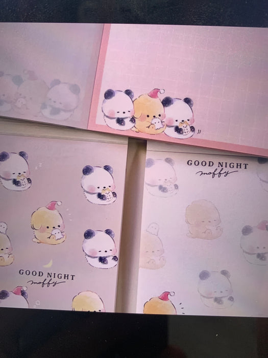 Kamio Good Night Moffy (Brown) Mini Memo Pad~KAWAII