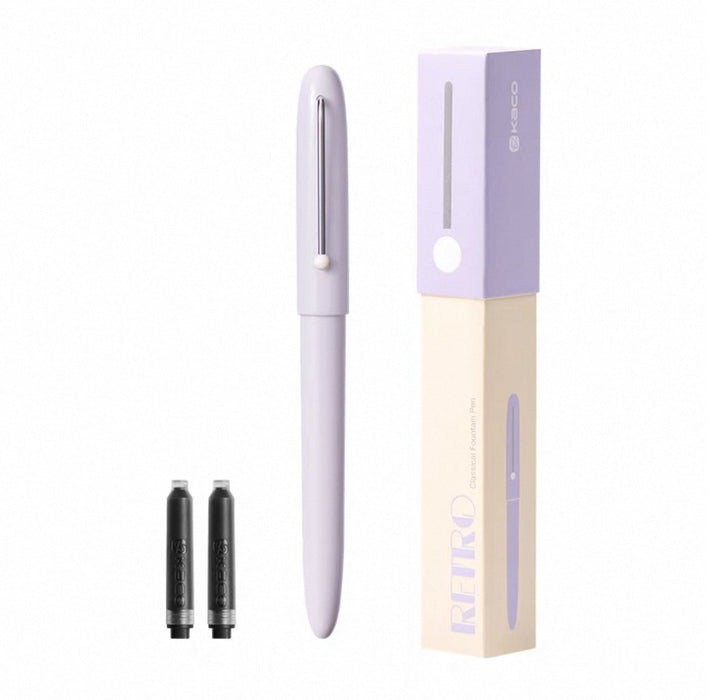 KACO Retro Classical Fountain PEN EF Light Purple 锐途钢笔 复古包尖 淡紫色