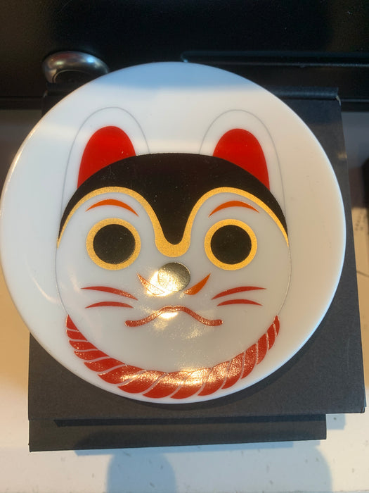 OOMOMO Maneki-neko Porcelain Plate 日式招财猫图案瓷盘