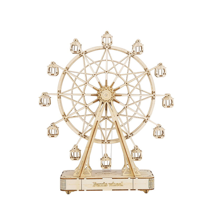 ROLIFE Music Box Ferris Wheel TGN01 3D Wooden Puzzle 若来DIY手工拼装模型 TGN01 摩天轮八音盒