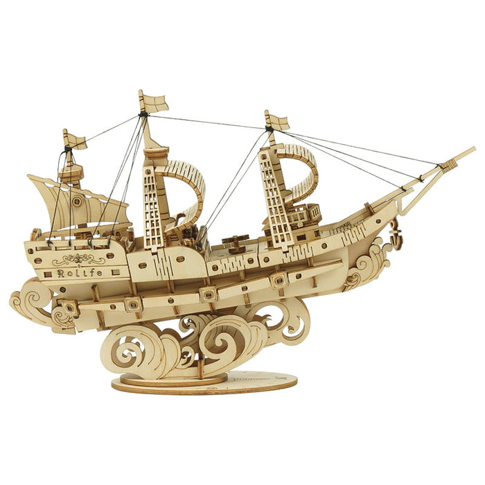 ROLIFE Sailing Ship TG305 3D Wooden Puzzle 若来DIY手工拼装模型 TG305 帆船