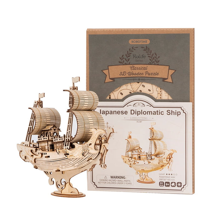 ROLIFE Japanese Diplomatic Ship TG307 若来DIY手工拼装模型 日本海船