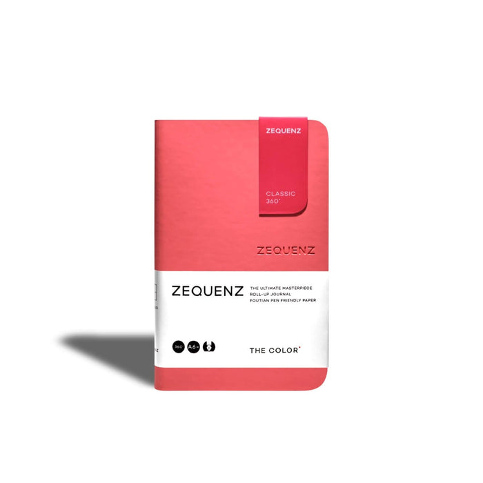 Zequenz The Color - A6, Coral, Dotted 泰国Zequenz The Color 系列笔记本 A6珊瑚粉 点阵内页