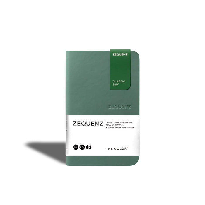 Zequenz The Color - A6, Jade, Dotted 泰国Zequenz The Color 系列笔记本 A6绿玉色 点阵内页