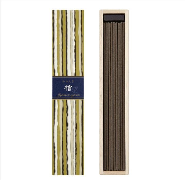 NIPPON KODO Incense Kayuragi - Jayanese Cypress 40 sticks 日本香堂KAYURAGI线香 桧 40根装