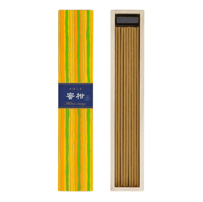 NIPPON KODO Incense Kayuragi - Mikan Orange 40 sticks 日本香堂KAYURAGI线香 蜜柑 40根装