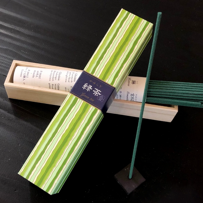 Kayuragi Stick Incense #Green Tea日本香堂线香：绿茶