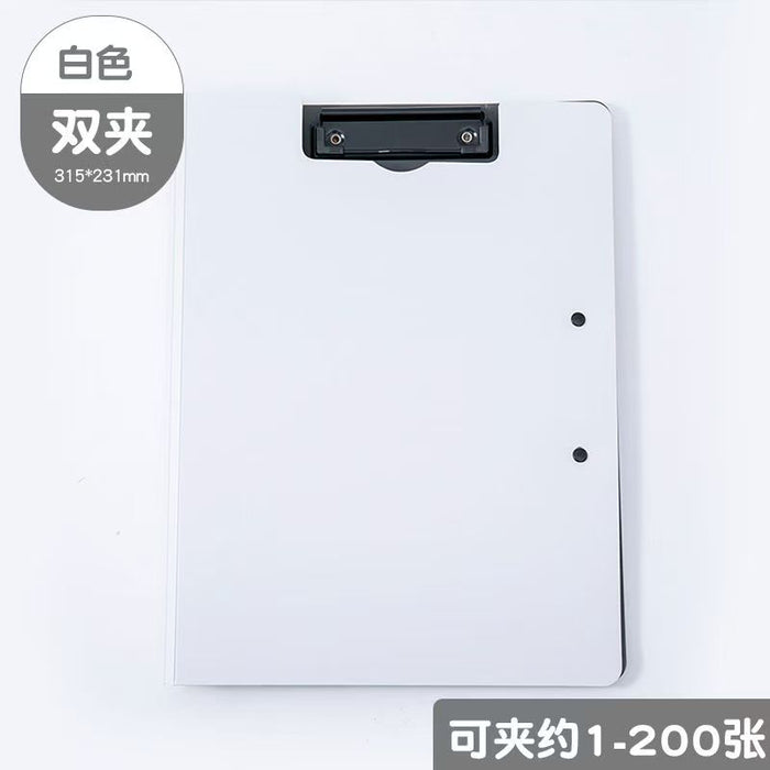 Clipboard A4 White 三年二班莫兰迪色系A4板夹 白色