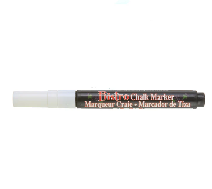 Bistro Chalk Marker Fine White 美辉Bistro系列液体粉笔 白色 细