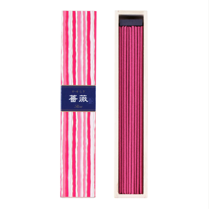 NIPPON KODO Incense Kayuragi - Rose 40 sticks 日本香堂KAYURAGI线香 蔷薇 40根装