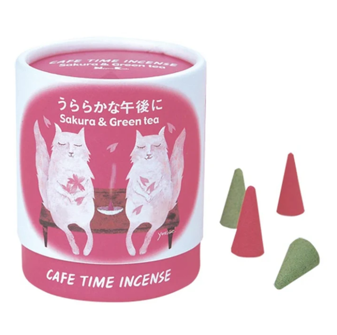 NIPPON KODO CAFE TIME INCENSE - Bright Afternoon（Cherry Blossom & Green Tea）日本香堂 咖啡时光 熏香 - 明亮午后（樱花绿茶）