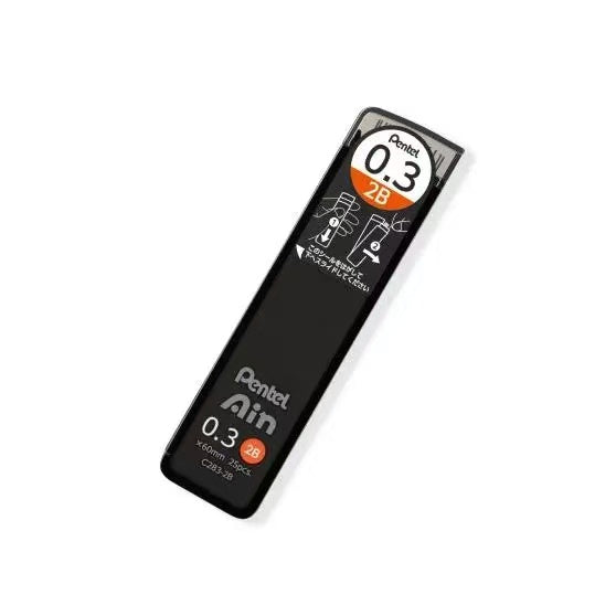 PENTEL Ain Pencil Lead 派通Ain铅芯0.3mm 2B 40根