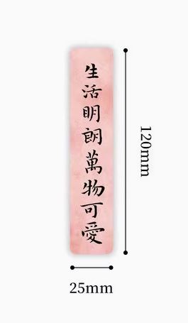 Chinese Calligraphy Fridge Magnet 国风书法冰箱贴 生活明朗萬物可愛