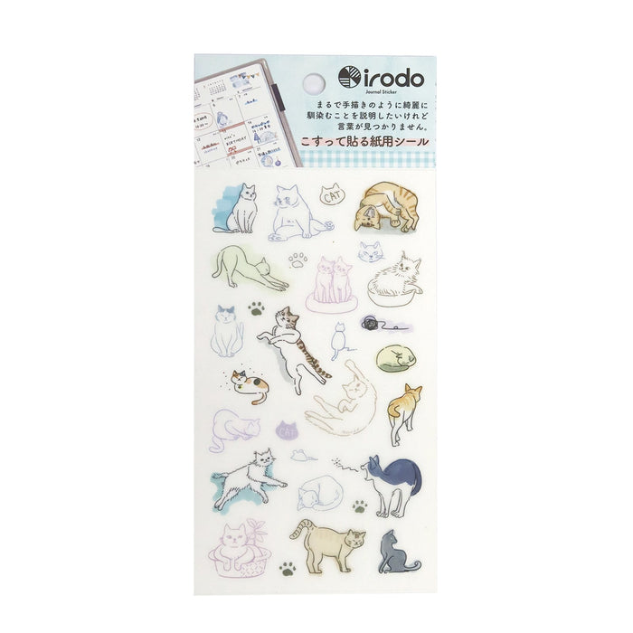 IRODO Journal Sticker - Cat日本IRODO手帐贴纸 猫咪