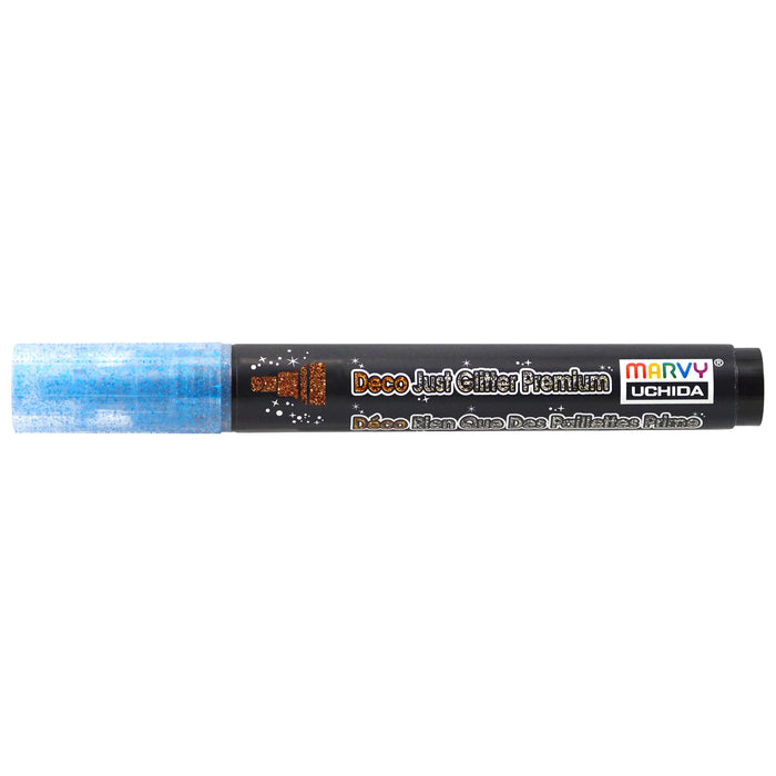 MARVY Deco Just Glitter Premium Marker - Glitter Blue 日本内田美辉Deco Just系列精品闪亮马克笔 蓝色