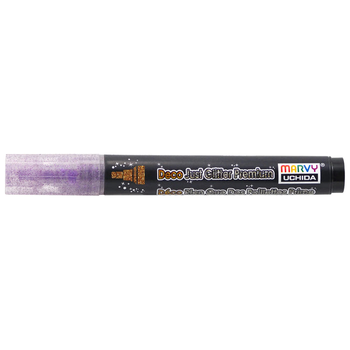 MARVY Deco Just Glitter Premium Marker - Glitter Violet 日本内田美辉Deco Just系列精品闪亮马克笔 紫色