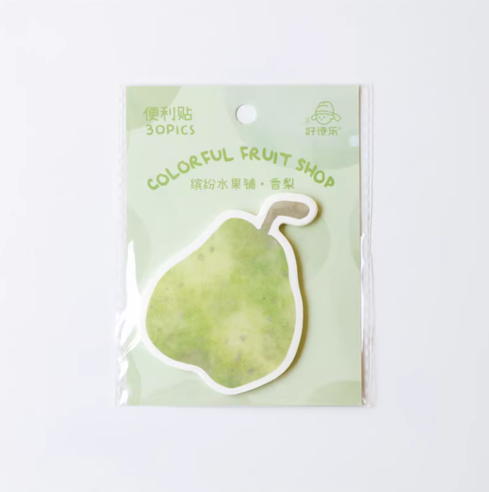 HAOSHILE Memo Sticks 30Pcs 好诗乐便利贴 缤纷水果铺系列 香梨 30张