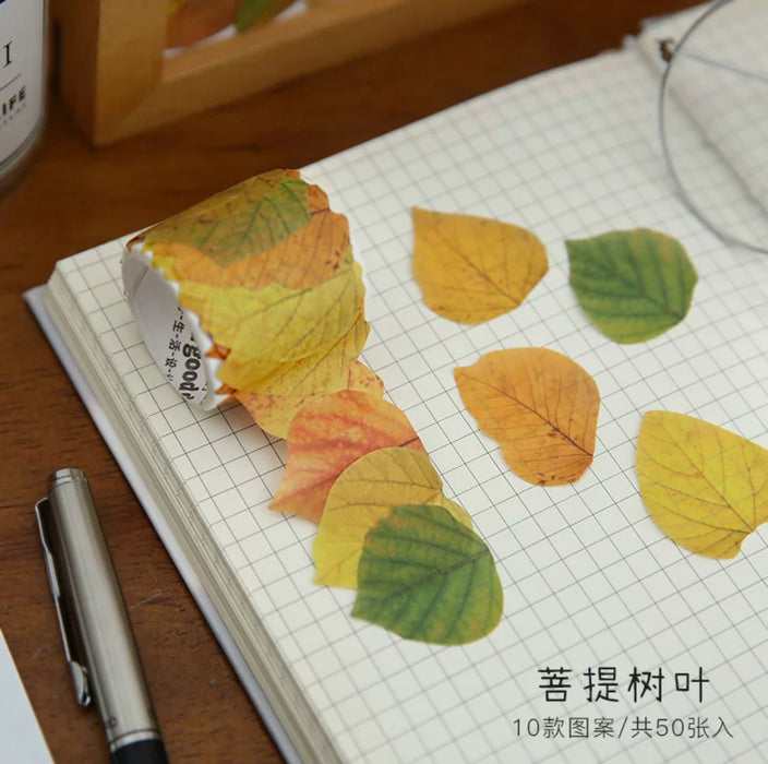 Decorative Tape 香榭的落叶异形和纸胶带 菩提树叶