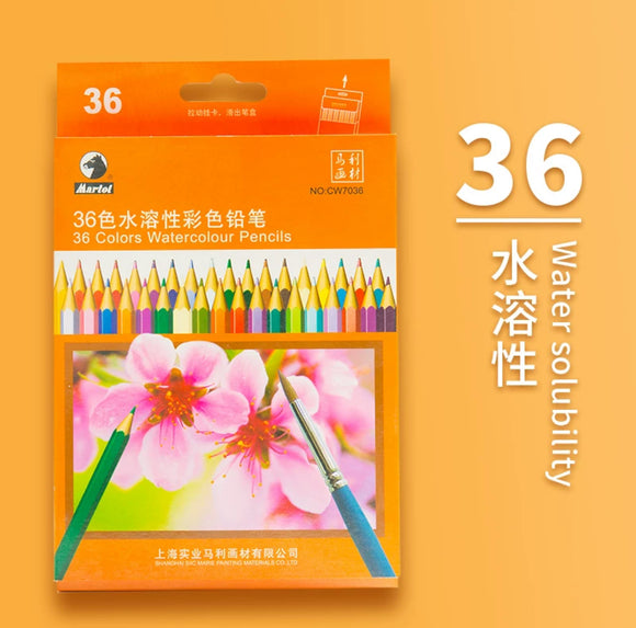 36色水溶性彩色铅笔 36 Colors Watercolour Pencils