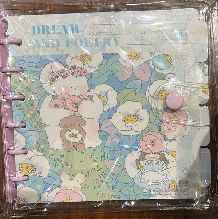 PVC Squared Handbook PVC方形手帐本 花开馨语