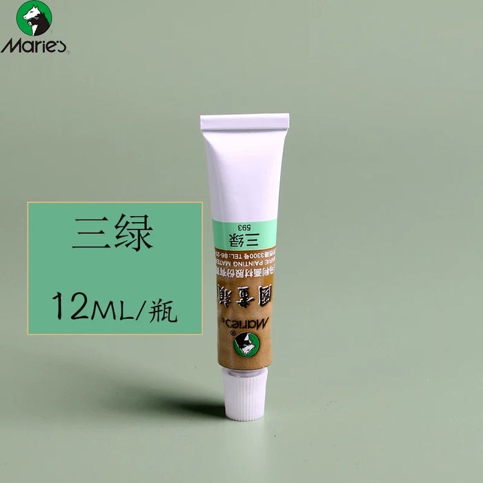 Marie‘s Chinese Painting Color - #593 12ml 马利牌 国画颜料 三绿 单支 12ml