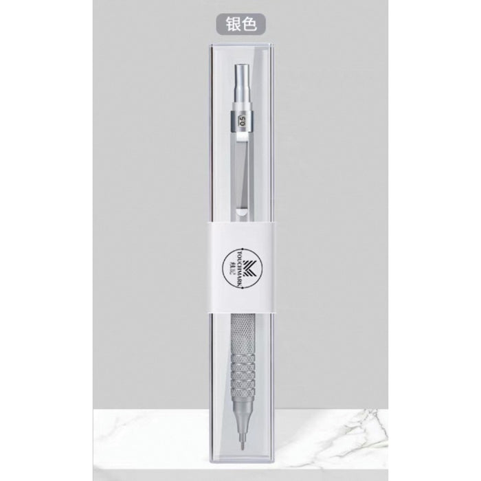 Touch Mark Metal Mechanical Pencil 金属低重心自动铅笔 防断芯 银色 0.5mm