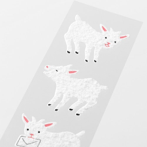Midori Letter Set with Animal Stickers - Goat Pattern A日本MIDORI信笺套装 附带动物贴纸 山羊A款