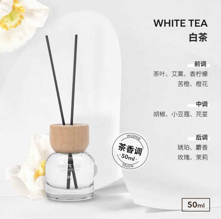 O.C.E.Reed Diffuser Refill - White Tea 50ml O.C.E.藤条香薰补充装 白茶（茶香调）50ml