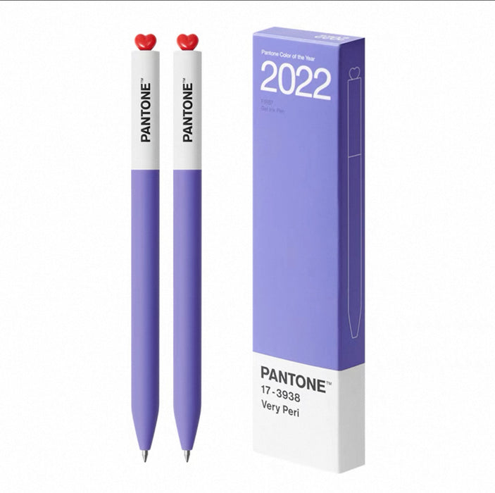 KACO FIRST & PANTONE GEL INK PEN 2022 Very Peri 0.5mm Black 17-3938 2pcs KACO FIRST初心潘通联名款PANTONE年度代表色中性笔0.5mm黑色墨水2支装-2022年 长春花蓝