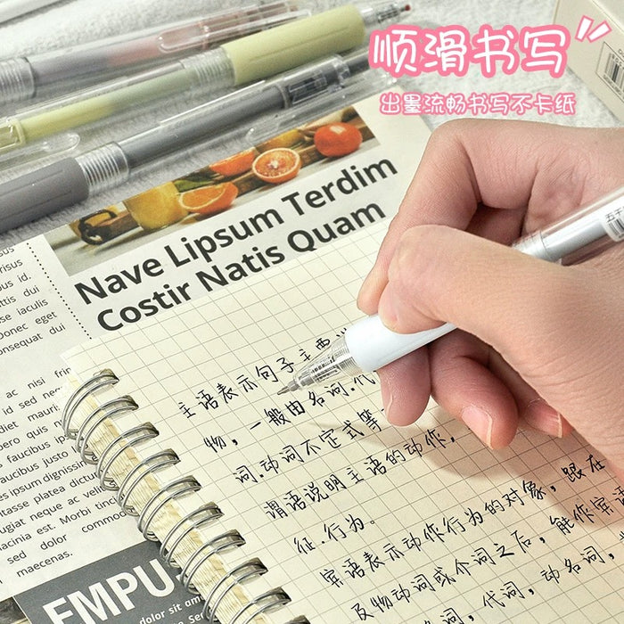 WQN W-3039 Gel Pen 0.5mm Black 顺滑速干刷题笔 0.5mm black 笔杆颜色随机