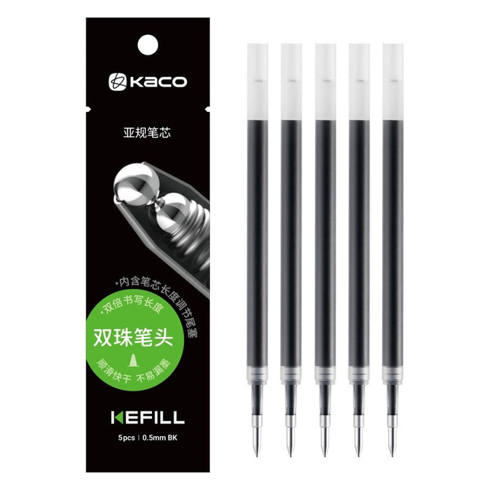 KACO GEL INK PEN REFILLS Duraball  Kefill K1622 0.5mm Black亚规笔芯 双珠中性笔笔芯0.5mm黑色